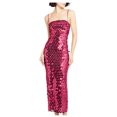 thumbnail image 1 of EGNMCR Robes de Soirée pour Femmes, Robes Formelles pour Femmes, Robes de Cocktail pour Femmes Robe à Paillettes Dégradées de Printemps et d'Été pour Femmes avec Bretelles Jupe Courte et Jupe Robe pour Femme, 1 of 3