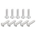 thumbnail image 1 of 304 Stainless Steel Machine Screws, 50 Pack M2x8mm Slotted Drive Pan Head Screw Bolts, 1 of 5
