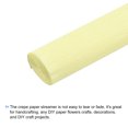 thumbnail image 3 of Unique Bargains Crepe Paper Rolls 7.5ft Long 20 Inch Wide, Light Yellow 2 Pack, 3 of 5