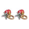 thumbnail image 3 of Sonew 2Pcs Innovative Napkin Buckle Simulation Flower Napkin loop Holder for Hotel Restaurant,Napkin Supplies, 3 of 8