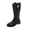 thumbnail image 3 of Sentmoon Bottes pour Femmes Bottes pour Femmes Femmes à la Mode Décontractées Hiver Style Britannique Qualité Faites à la Main Bottes Longues, 3 of 10