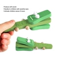 thumbnail image 3 of Cartoon Animal Castanets Toy, Musical Educational Wooden Hand Castanets Toy For Kids Green, 3 of 8