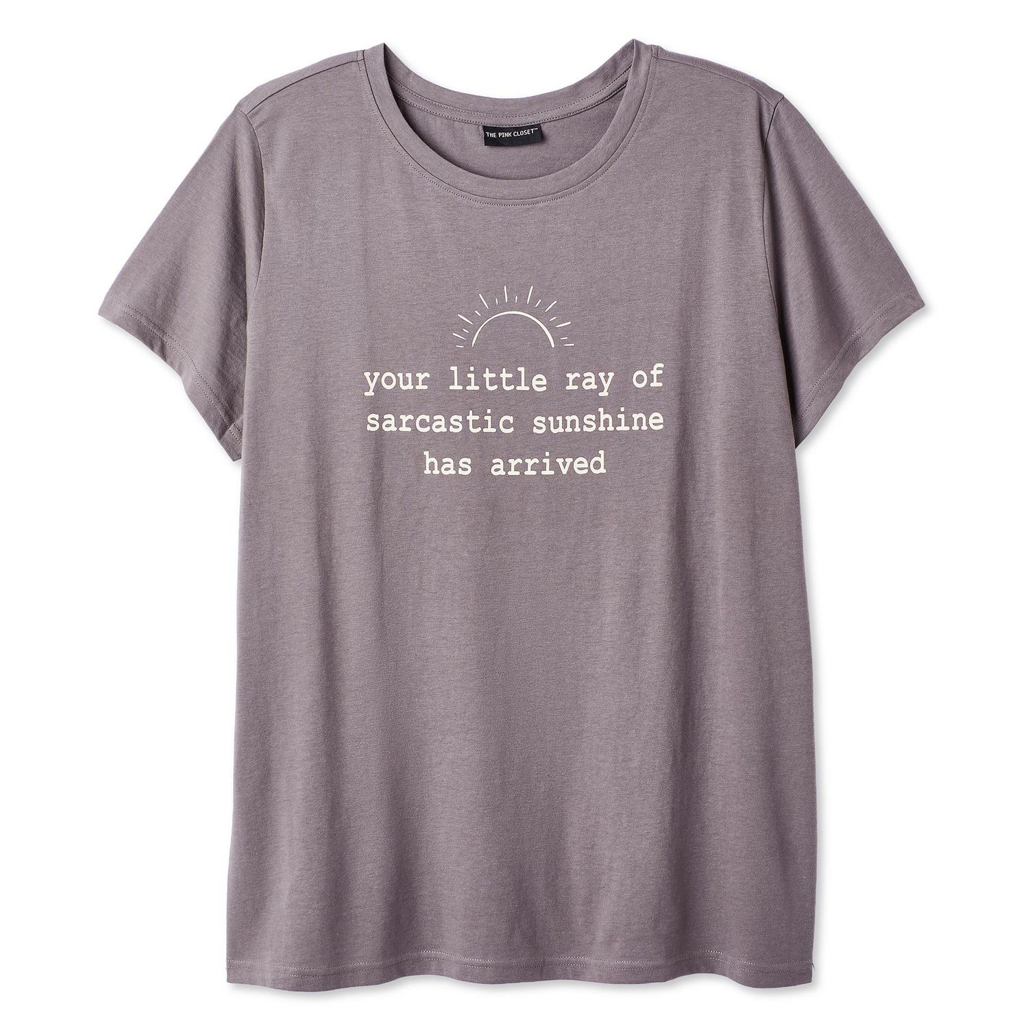 T-shirt à imprimé graphique The Pink Closet Plus pour femmes