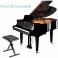 thumbnail image 2 of Banc de Piano avec Clavier Rembourré Réglable, Chaise Clavier Pliante Style X avec Réglage de Hauteur à 4 Positions et Pieds en Caoutchouc, 2 of 9