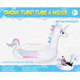thumbnail image 2 of Tube à neige gonflable en forme licorne, Pathfinder pour les âges 3 ans de plus, 2 of 5