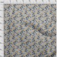 thumbnail image 4 of oneOone Velvet Yellow Fabric Floral Retro Craft Projects Decor Fabric Printed By The Yard 58 Inch Wide, 4 of 5