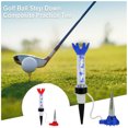 thumbnail image 4 of ziyahi 10 Pieces Golf Ball Step Down Tees Portable Multi-colors Holder Plastic Training Practicing Outdoor Sporting Equipment Blue, 4 of 4