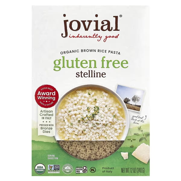 jovial, Organic Brown Rice Pasta, Stelline, 12 oz (340 g)