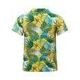 thumbnail image 2 of Jowowha Petits Garçons Été Plage Décontracté Aloha Luau Chemises Col Rabattu Hauts Tropicaux Tenue de Jeu Type F 160, 2 of 7