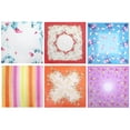 thumbnail image 2 of Square Scarf Set Floral Smooth Fashion Neckerchief Scarf Neck Scarf for Women, 2 of 10