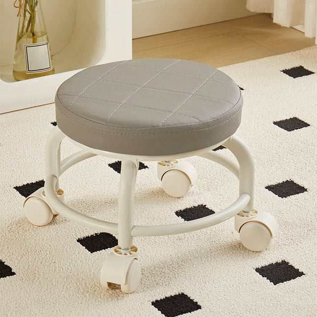 Birdeem Tabouret Roulant avec Roues Pivotantes à 360 Degrés, Conception Compacte pour Économiser l'Espace, Coussin Ergonomique Offrant une Assise Confortable, Utilisation Multifonctionnelle à la Maison Ou pour des Projets de Bricolage