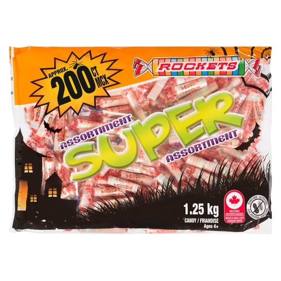 Rockets Super Assortiment 200 Unités de Bonbons, 1.25kg