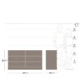 thumbnail image 3 of Prepac Astrid Black 6-Drawer Dresser, 3 of 6