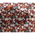 thumbnail image 4 of oneOone Viscose Chiffon Dark Red Fabric Cloud & Bird Cartoon Sewing Craft Projects Fabric Prints By Yard 42 Inch Wide, 4 of 4