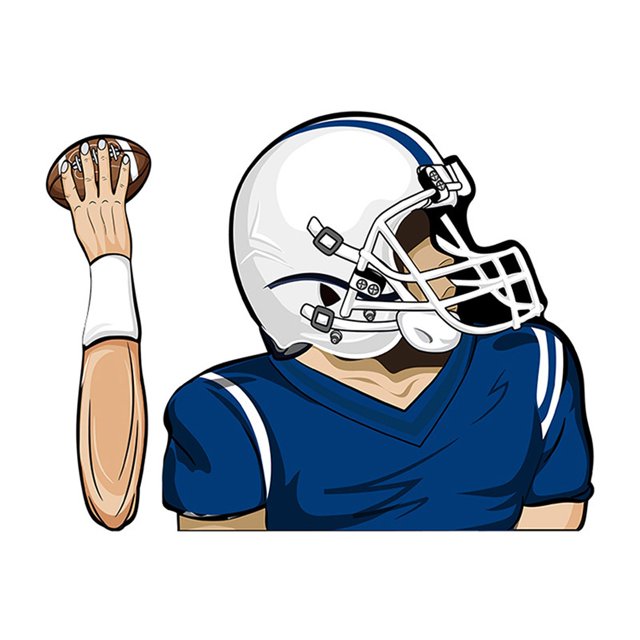 TopLLC Football Quarterback Wiper Stickers Car Windshield Wiper Stickers Car Car Stickers
