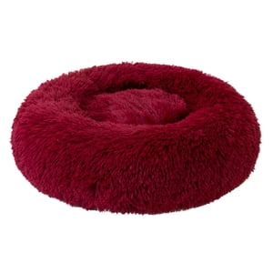 Dvkptbk Dog Round Winter Warm Sleeping Bag Long Soft Pet Bed Calming Bed