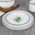 thumbnail image 5 of Mainstays Black rim Stoneware Round Dinner Plate, 5 of 5