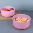 thumbnail image 3 of Wheat Straw Bowls, Usavan Microwave Dishwasher Safe Cereal Bowls, Natural Eco-Friendly Stackable Bowls for Soup Pasta Rice, 3 of 5