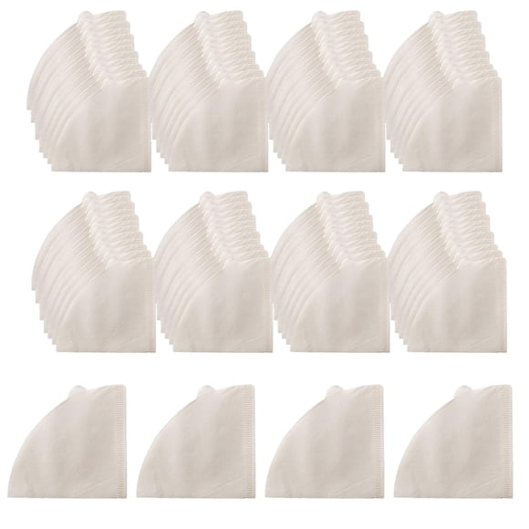 Tnarru 100 Pieces Cone Filters Replacement Filters Coffee Cup Strainers Coffee Filter Papers for Pour over Coffee Maker Filter Cup White V02