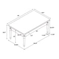 thumbnail image 3 of Hayes Light Natural Brown Rectangular Dining Table, 3 of 9