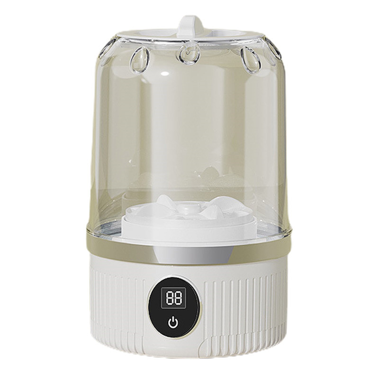 Underwear Washer Portable Rechargeable Cordless Washing, Washing Machine Portable Electric Mini Washer - Compact Underwear & Delicates Cleaning Machine for Travel Apartment Use White