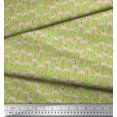 thumbnail image 3 of Soimoi Velvet Fabric Flamingo Bird Print Fabric by Yard 58 Inch Wide, 3 of 3