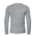 thumbnail image 3 of zbxnLI Men's Crew Neck Sweatshirts Button T-Shirts Solid Color Casual Lightweight Pullover Sweatshirt Tops, 3 of 6
