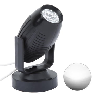 amdohai Lumière de Scène LED Mini Faisceau AC85-265V Noir Blanc 1 Pce