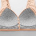 thumbnail image 3 of fheaev Front Open Button Bras for Women Plus Size Front Closure Wireless No Underwire Full Coverage No Underwire Bras for Seniors Comfort Front Close Push Up Lace Bras Sleeping Everyday Bras, 3 of 6