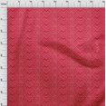 thumbnail image 3 of oneOone Silk Tabby Red Fabric Geometric Bandhani Craft Projects Decor Fabric Printed By The Yard 42 Inch Wide, 3 of 4