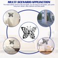 thumbnail image 3 of Becaristey Metal Wall Decor Rustproof And Impact-resistant Metal Wall Art For Nature-inspired Living Room Delicate Pattern Large 1Set, 3 of 6