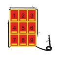 thumbnail image 3 of koolsoo Cible de Zone de Frappe de Baseball Ajustable Filet Pratique Cible de Baseball Softball Rayure Jaune, 3 of 9