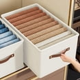 thumbnail image 1 of EGNMCR Organisation et Rangement Boîte de Rangement en Tissu Pliable Sans Compartiments Rangement S, 1 of 5