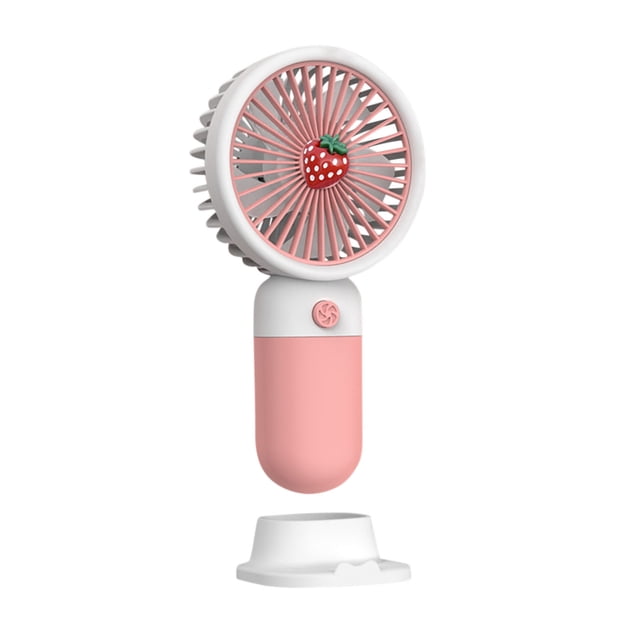 Birdeem Cute Fruit Handheld Small Fan Girl Student Children Portable Desktop Lazy Phone Holder Summer