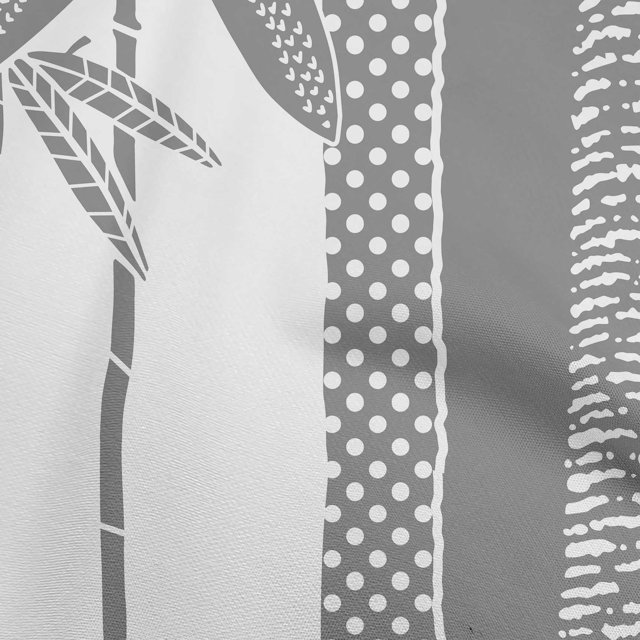 oneOone Rayon White Fabric Tropical Craft Projects Decor Fabric Printed By The Yard 56 Inch Wide