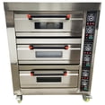 thumbnail image 4 of Commercial Electric Triple Pizza Oven Toast Baking Oven Independent Control 220V 3PH 19.8KW, 4 of 16