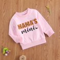 thumbnail image 3 of Bébé Enfant Fille Sweat-Shirts Maman Mini O Cou Manches Longues Col Rond Pull Tops Automne Hiver Vêtements Chauds, 3 of 9