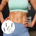 thumbnail image 2 of Hinged Clicker Belly Button Rings 14G Titanium Clear CZ Top Navel Ring Belly Piercing Jewelry 3/8", 2 of 6