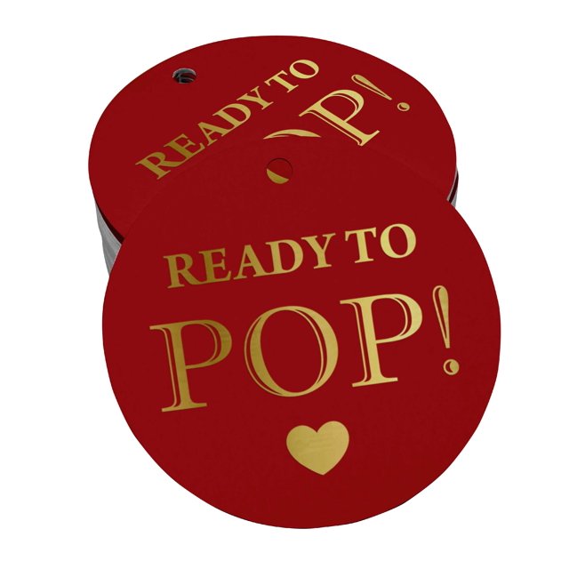 Inkdotpot Gold Foil Paper Hang Tags Ready To Pop Baby Shower Favor Tags 100 Pieces