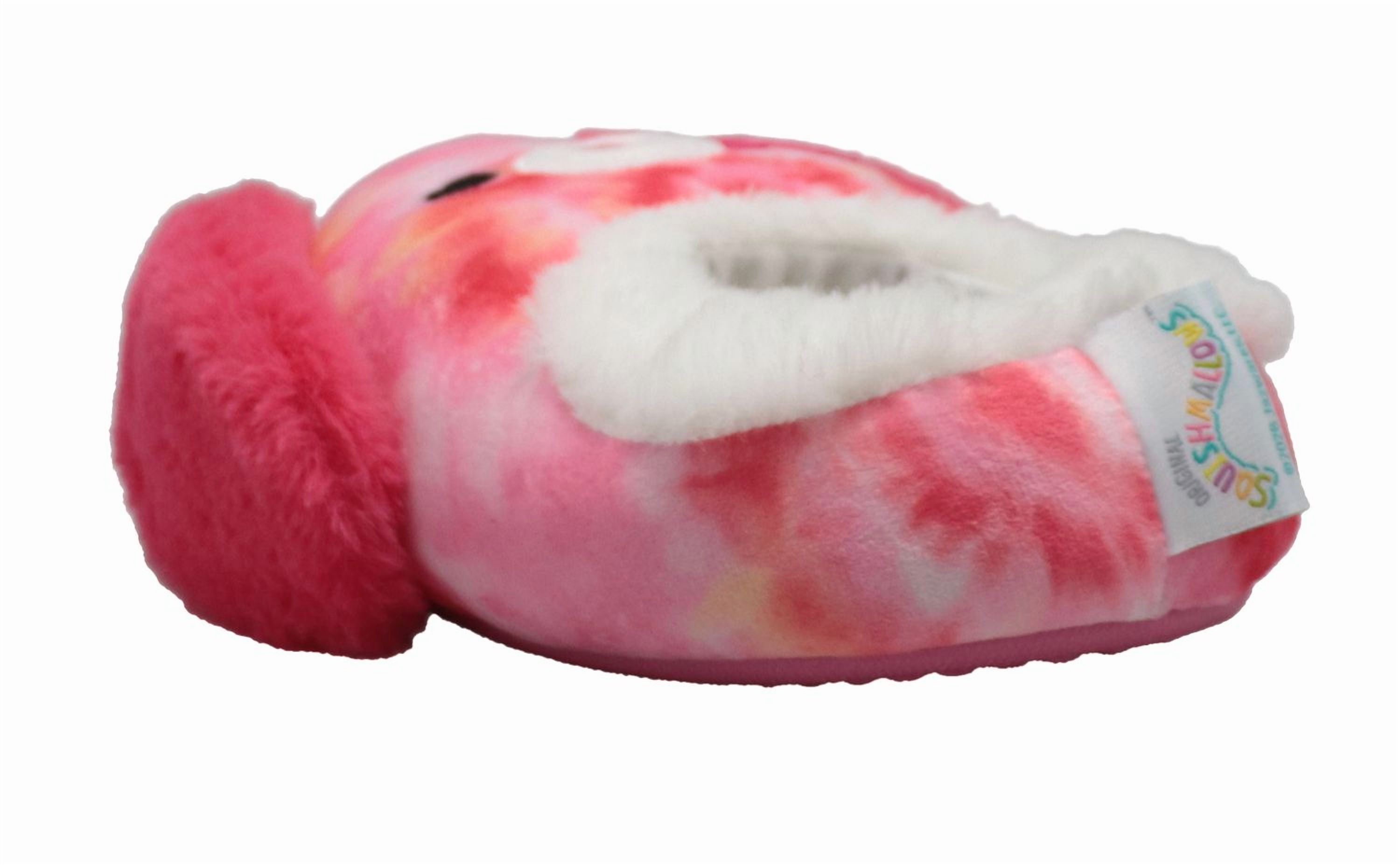 Chaussons pour fille Squishmallows avec Detina, le chien tie-dye.