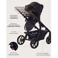 thumbnail image 4 of Momcozy ChangeGo Baby Stroller, Convertible Single-to-Double-to-Wagon Stroller with 23 Configurations, Bassinet and Seat Included, Large PU Wheels, All-Wheel Suspension ＆ Extendable UPF50+ Canopy, 4 of 7