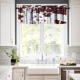 thumbnail image 3 of Cowhide Print Valance,Farm Animals Cow Brown 3D Fur Retro Pattern,Home Living Room Kitchen Decorative Window Curtains Valance,1 Panel 54" x 18", 3 of 5
