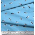 thumbnail image 3 of Soimoi Polyester Crepe Fabric Shoes Men Print Fabric by The Yard 42 Inch Wide, 3 of 3