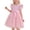 Rose, variante sur JDQJBZ Robe Sans Manches pour Filles Robe de Fête Tutu en Maille de Couleur Unie Ourlet à Volants