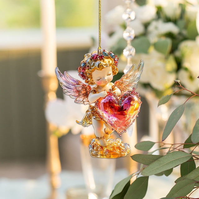 Uscallm Day Series Acrylic Keychain Ornament For Car Rearview Mirror Backpack Luggage Purse Keys Durable Crystal Clear Acrylic Charm Decoration