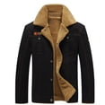 thumbnail image 1 of Qertyioot Hauts pour Hommes Mode Veste Décontractée Extérieur Manches Longues Manteau Chaud, 1 of 3