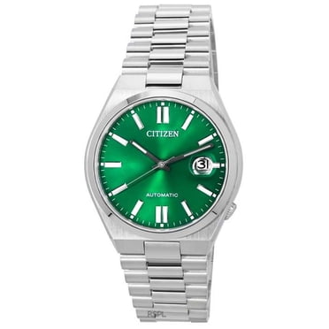 Citizen Tsuyosa Montre Automatique pour Homme en Acier Inoxydable, Cadran Vert, NJ0150-81X