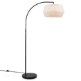 thumbnail image 2 of Bouclair Lampe sur Pied en Métal Couleur Avoine avec Abat-Jour Blanc, 2 of 5