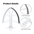 thumbnail image 3 of Langgg Edge Beater Paddle With Flexible Silicone Edge Coated Stand Mixer Accessories Baking Tool Machine Mixing Replacement 18*18CM 1Set, 3 of 6
