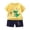 Yellow, variant on dmqupv Baby Outfit Boy Boys Short Sleeved Shorts Suit Comfortable Breathable Fashionable Color Matching Pocket Boys Suit Khaki,Size for 12-18 Months